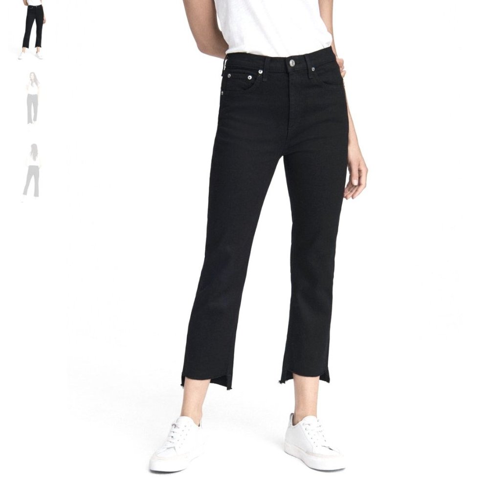 Rag & Bone Nina High Rise Stove Pipe Byan Black